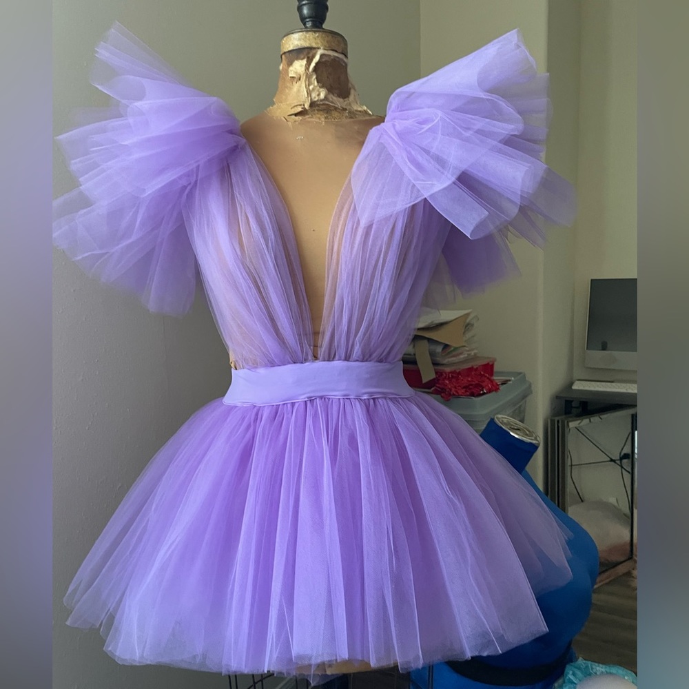 Lavender Tulle Dress (Custom)